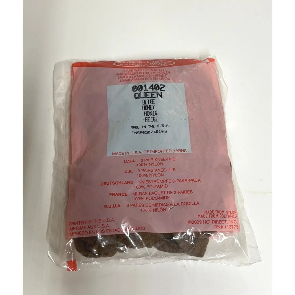 Lot of 3 Vintage Silkies Brand Hosiery Stockings‎ Knee Highs Grandma Church Work